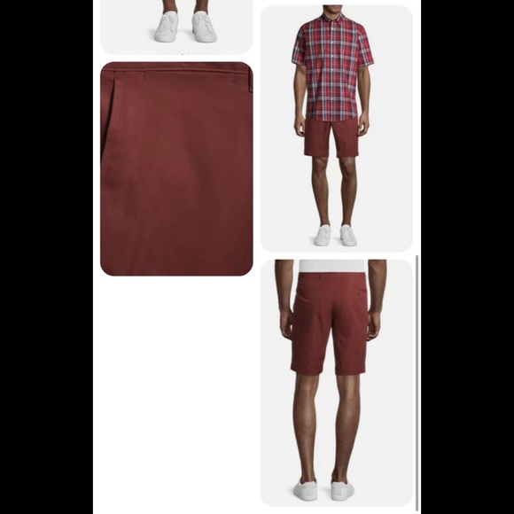 George Mens Performance FF Short size 46” Terracotta UPF30 Moisture Wicking New - Picture 6 of 10